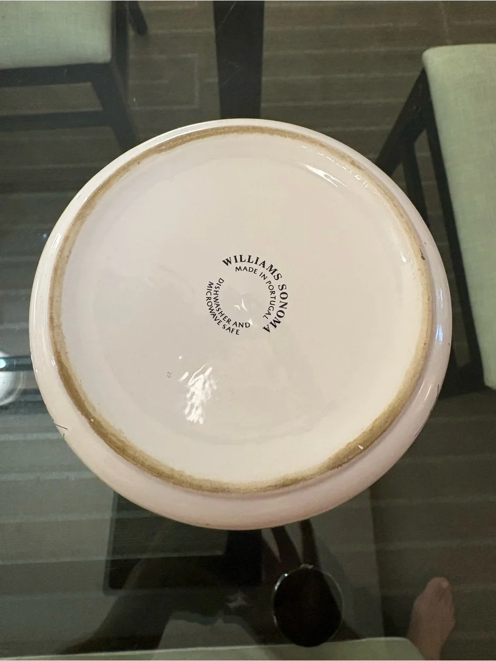 Williams Sonoma Botanical Floral Ceramic Canister made in Portugal